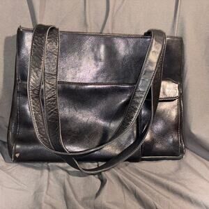 BASS GH Bass & Co Black Medium Tote Shoulder Bag Purse Handbag